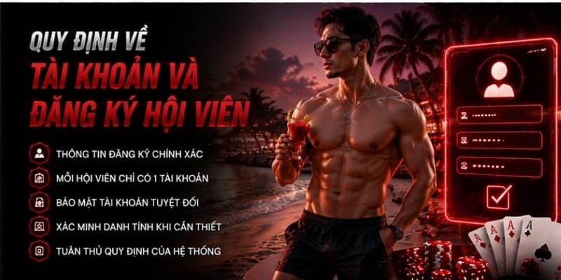 Các quy định về tài khoản và đăng ký hội viên
